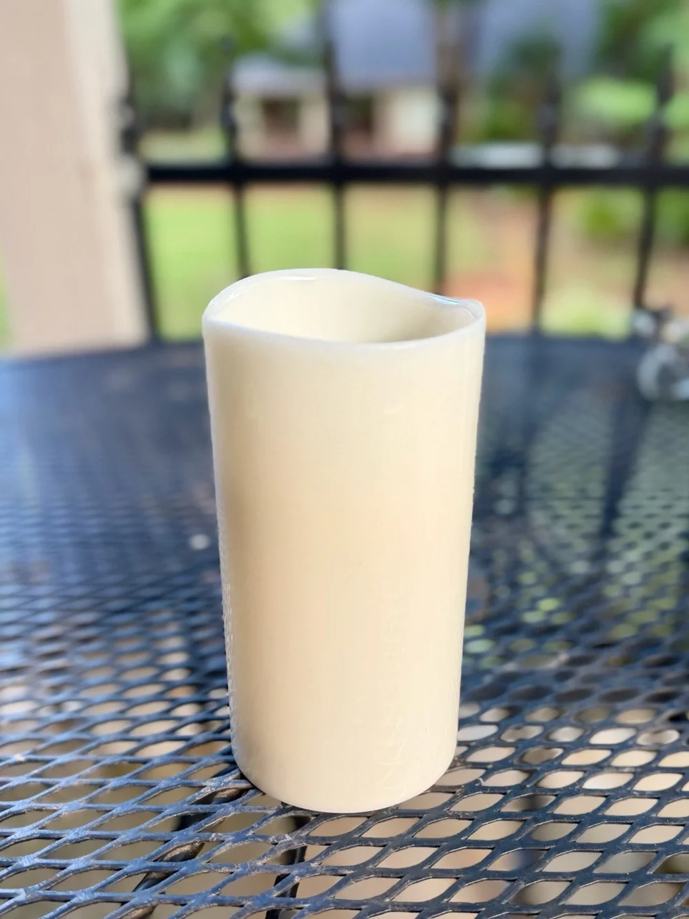 LED Flameless Pillar Candle - Elegant Cream Accent